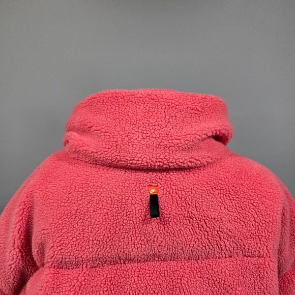 🐢 Nike Women’s Pink Therma-Fit Sherpa Full Zip Puffer Down Fill Jacket 🎿 - Picture 14 of 17